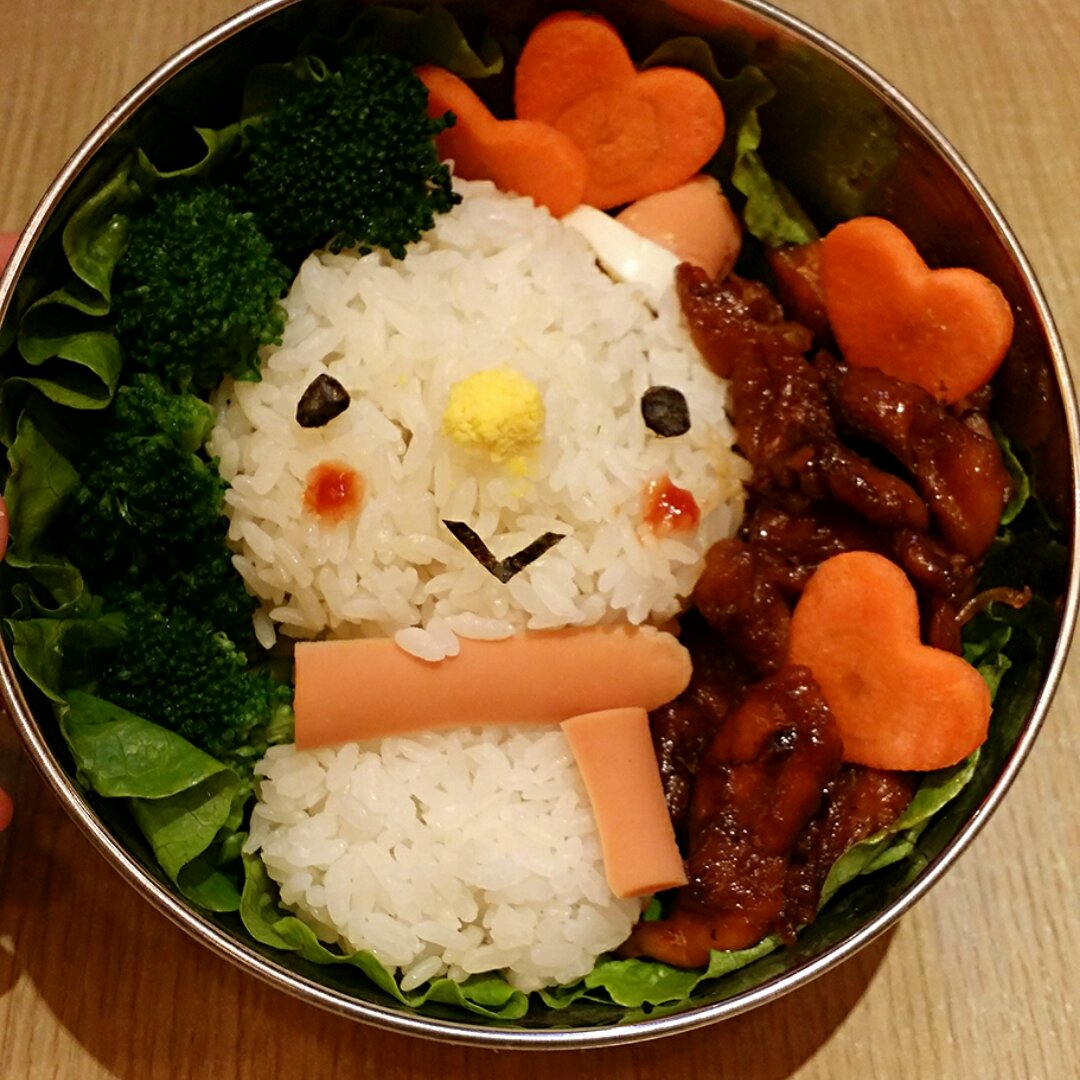 小雪人饭团便当