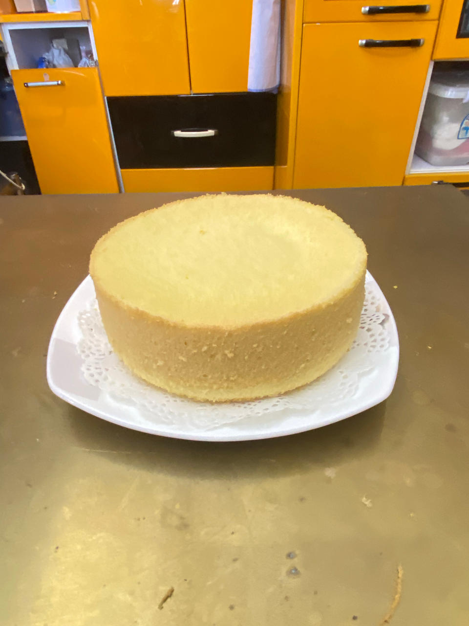 戚风蛋糕完美脱模+切片