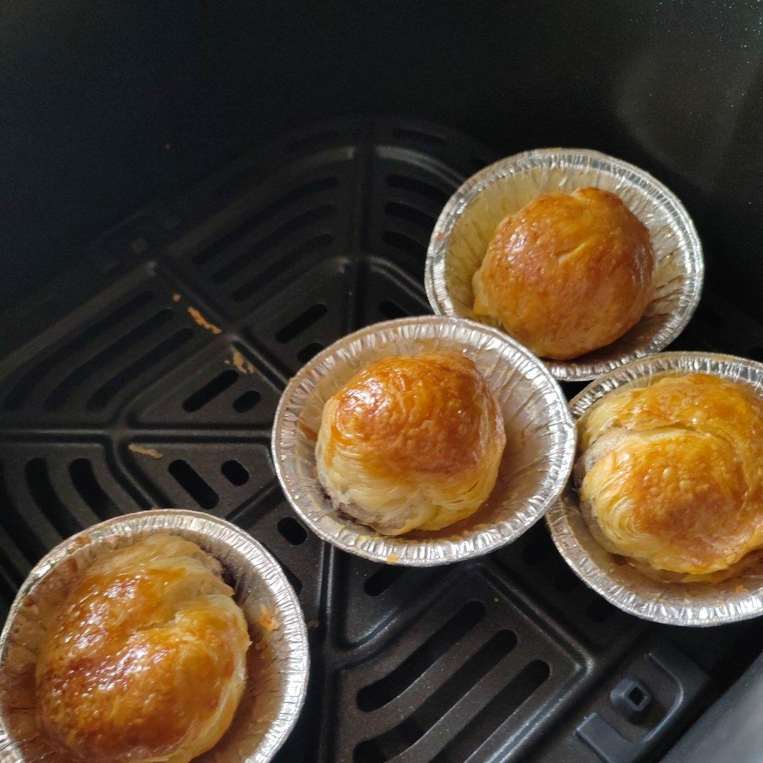 有空气炸锅就能做的小点心「酥皮汤圆」蛋挞皮与汤圆的完美结合👍👍👍