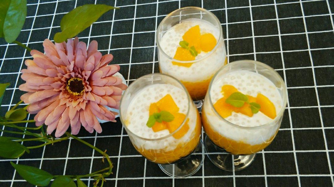 芒果椰汁西米露（港式甜品/附西米露、凉粉煮法）