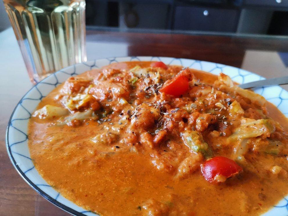 Keto 咖喱龙利鱼