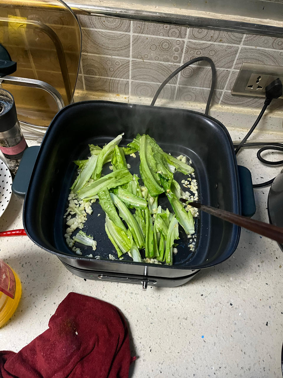 最爱广东做法的炒油麦菜，清爽又入味，喷香