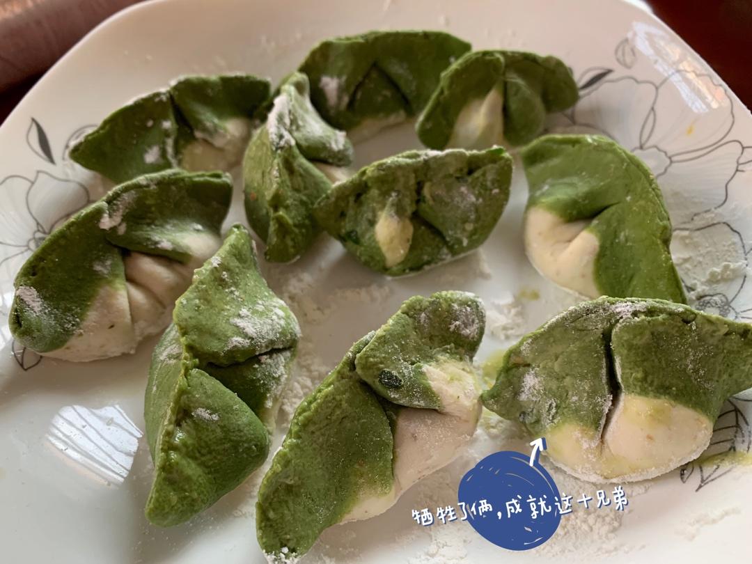 翡翠白菜饺