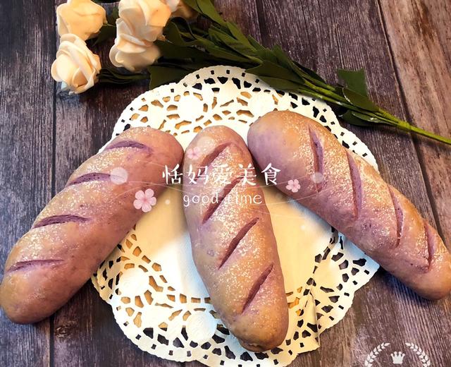 无糖无油的紫薯软欧包的做法