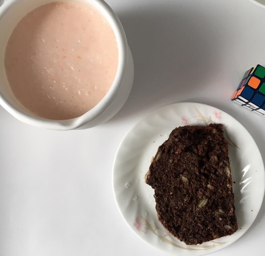 全麦特浓摩卡朗姆提子快手面包【健康主食】