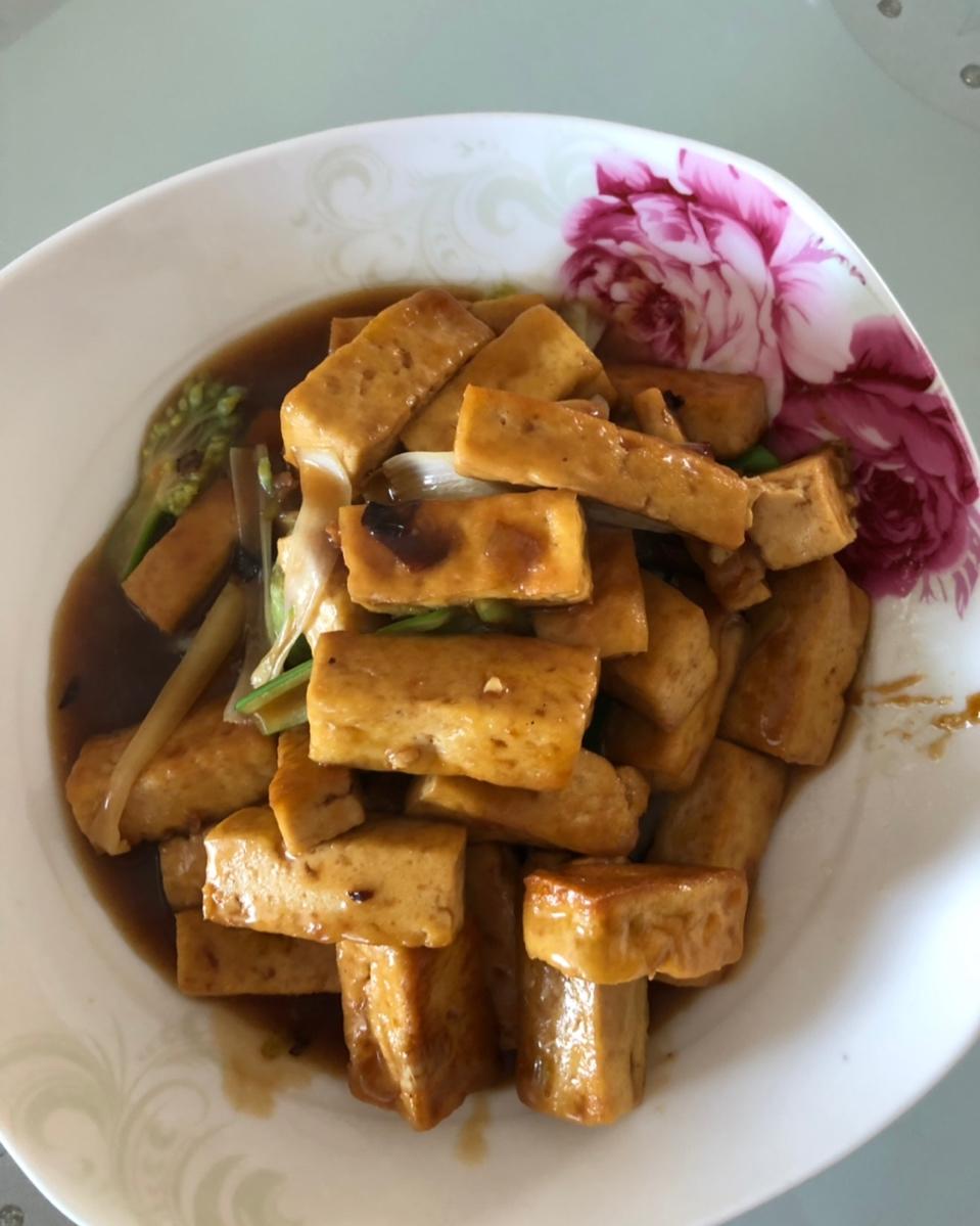 葱烧豆腐