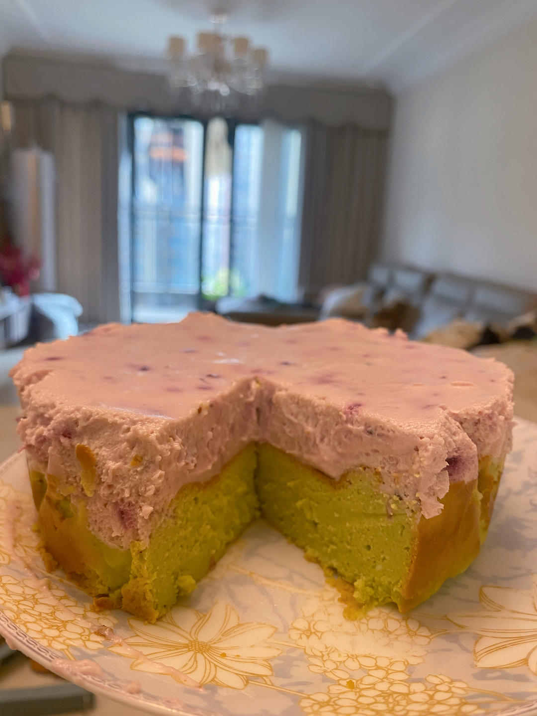 树莓开心果巴斯克🍰/芝士蛋糕