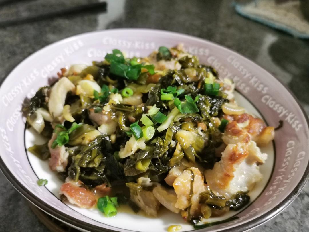 自制酸菜炒花肉