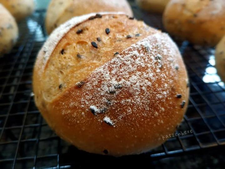 katzenhexe做的法式黑芝麻球