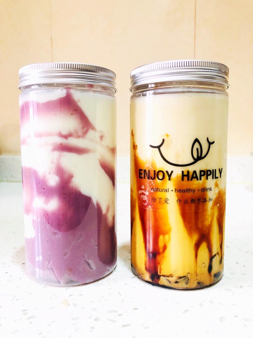 独家完美配方😏复刻COCO的芋泥鲜奶，超级简单！！无敌万能好用的酱！