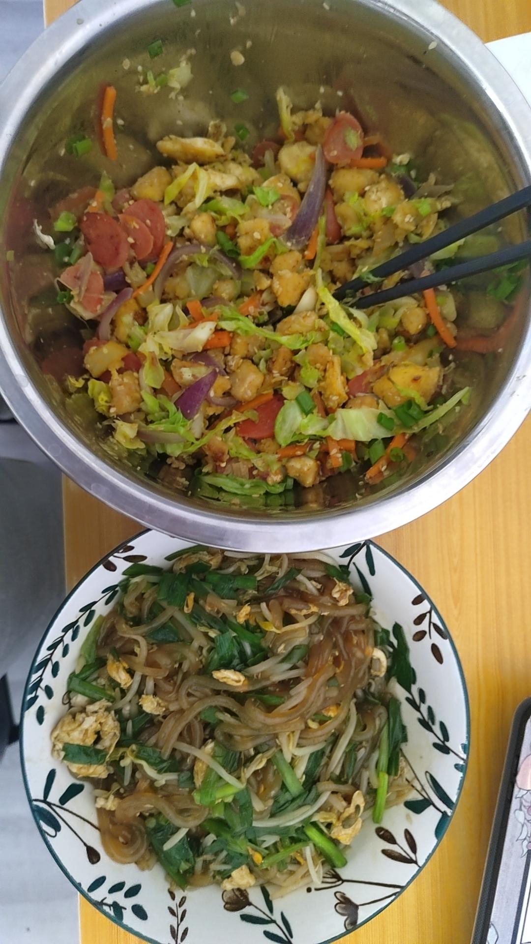 炒合菜～经典的拌饭菜，真的太香了