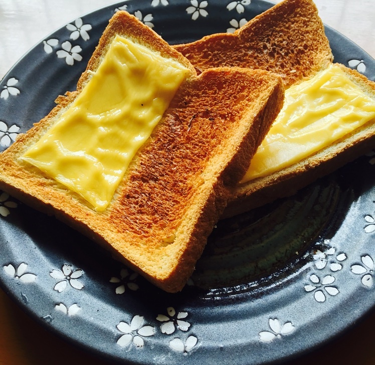 half cheese toast（不掉渣）