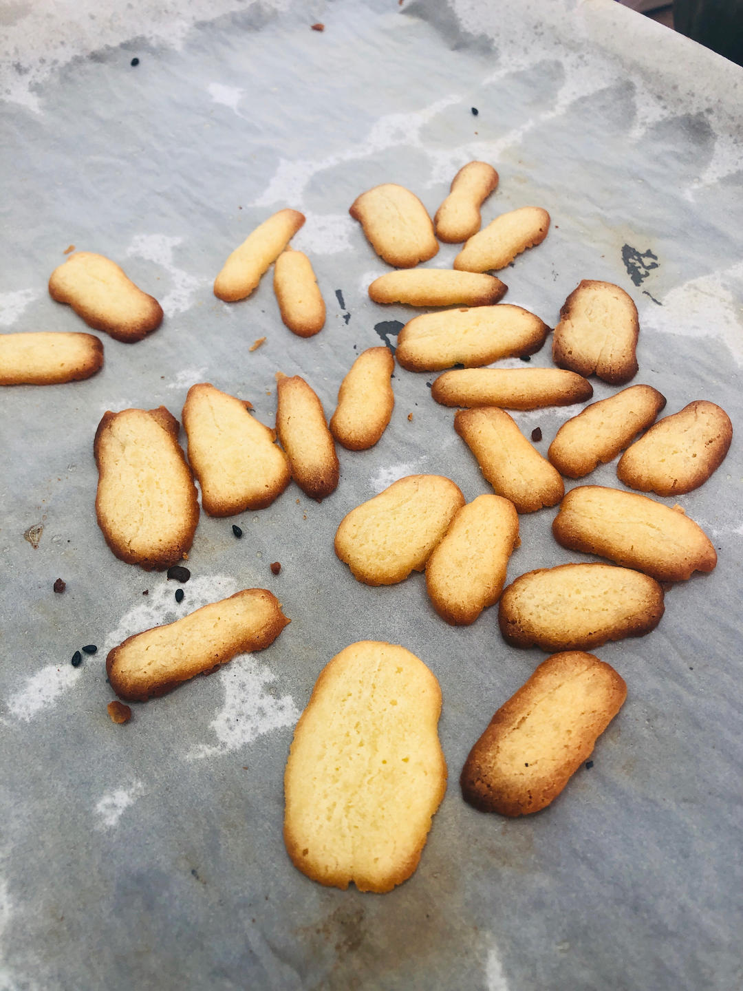 香脆法式经典猫舌头饼干|简单快手|消耗蛋白