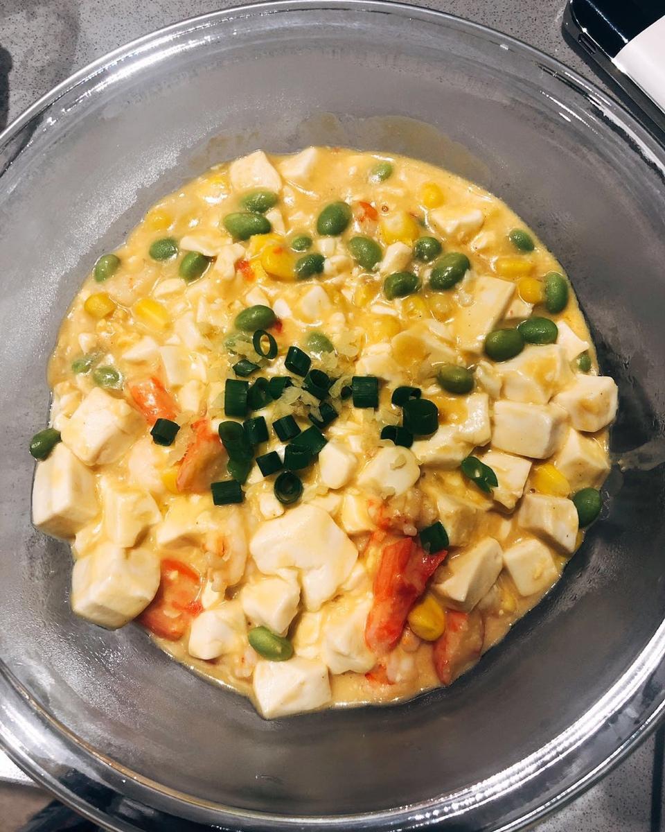 咸蛋黄豆腐