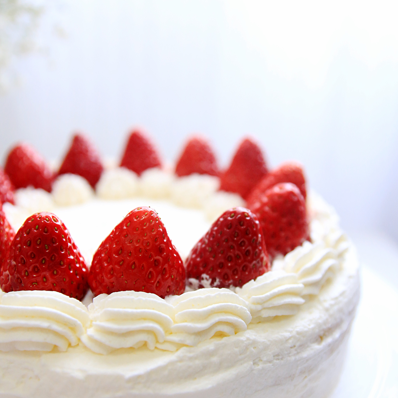 lyroses做的草莓鲜奶油蛋糕