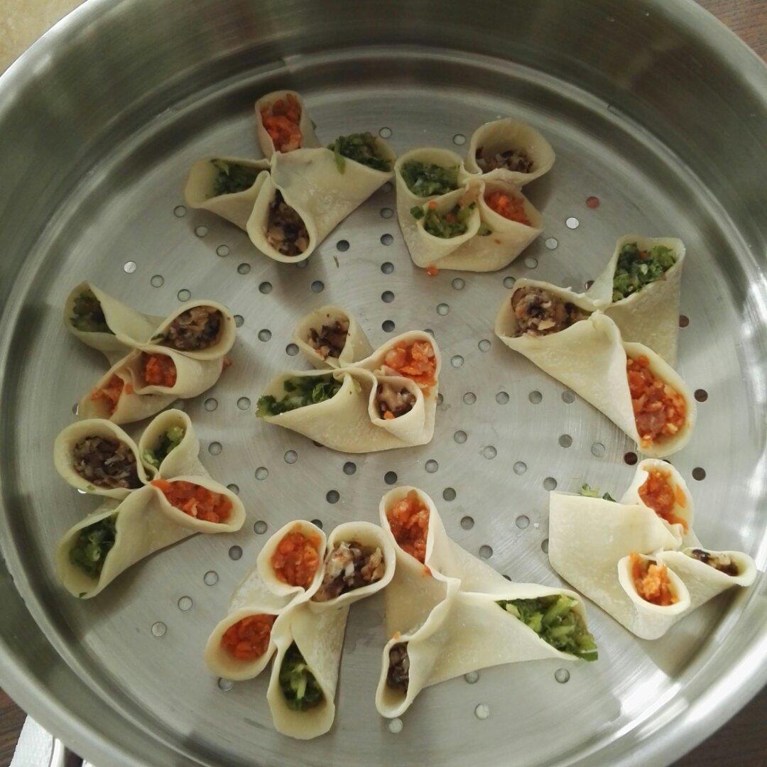 年夜饭四喜蒸饺I花样蒸饺
