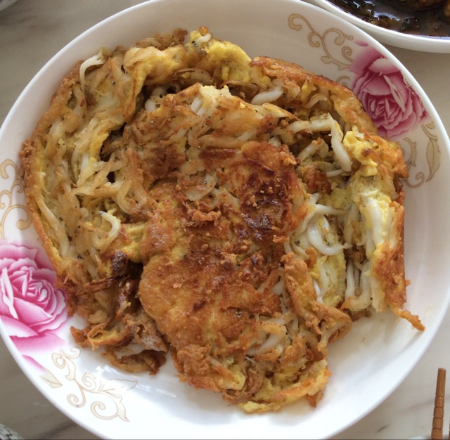 银鱼煎蛋