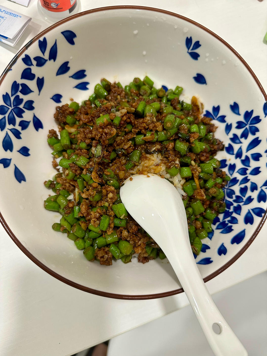 肉沫豆角下饭菜
