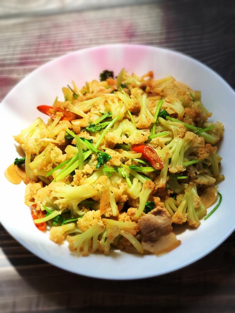 和饭店一个味道的干锅花菜