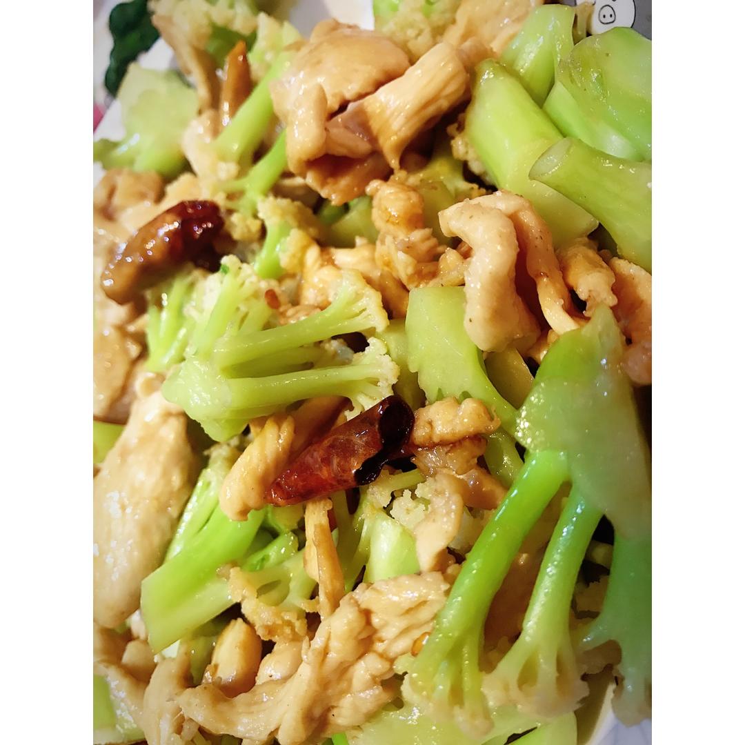 老丁的私房菜-干锅花菜