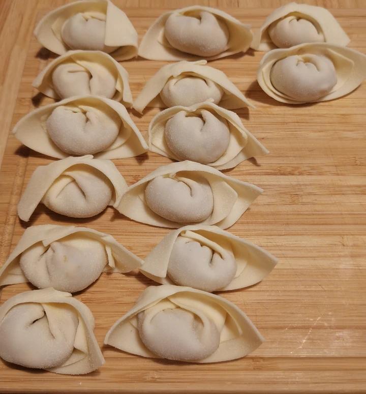 上海大馄饨包法