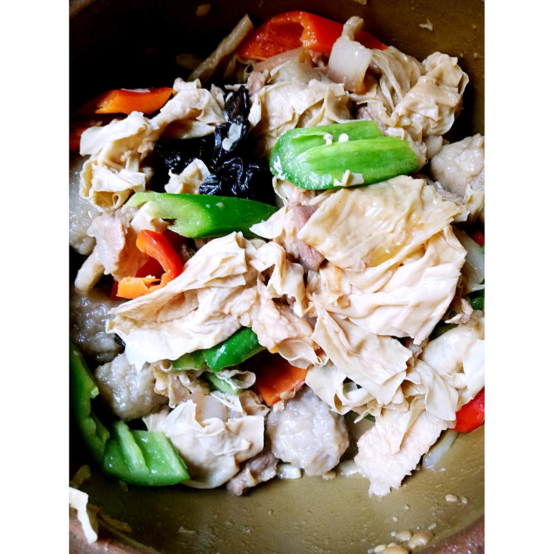 超级下饭的腐竹炖肉！