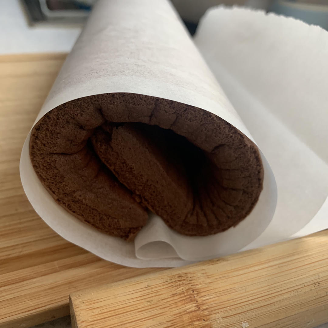 可可蛋糕卷(不消泡超浓郁巧克力口感)