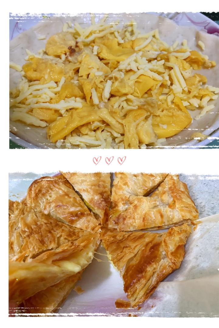 手抓饼版 快手榴莲酥