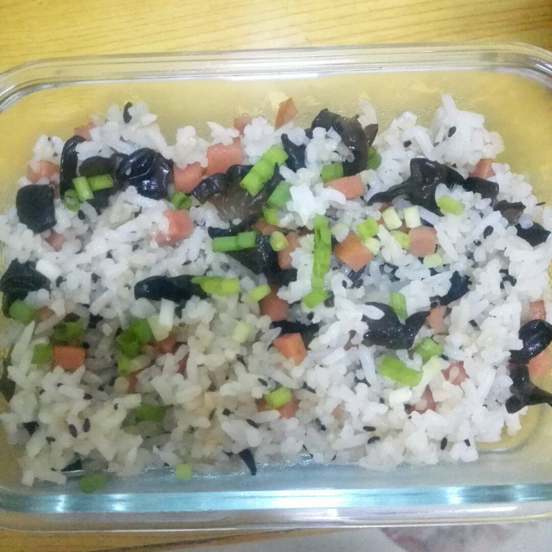 培根木耳炒饭