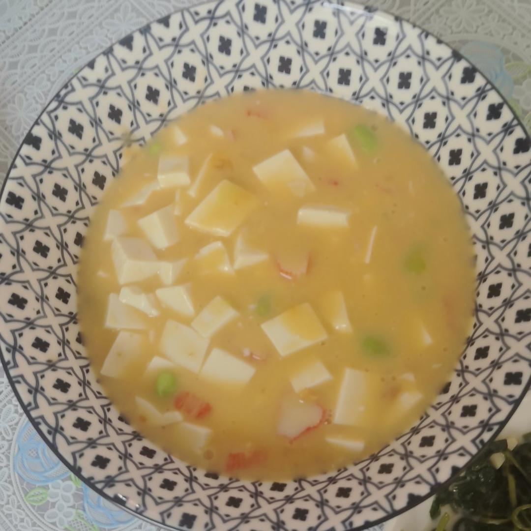 蟹黄豆腐（咸蛋黄版）