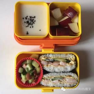虾仁黄瓜蛋日式饭团-简单搞定的做法 步骤7
