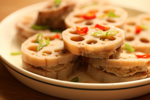 pan小月做的蒸藕夹