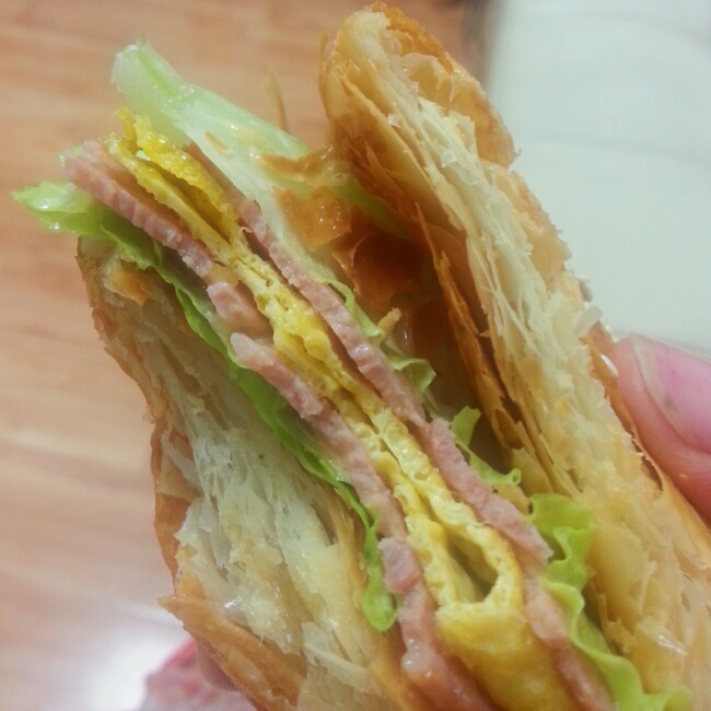 培根蛋法风烧饼
