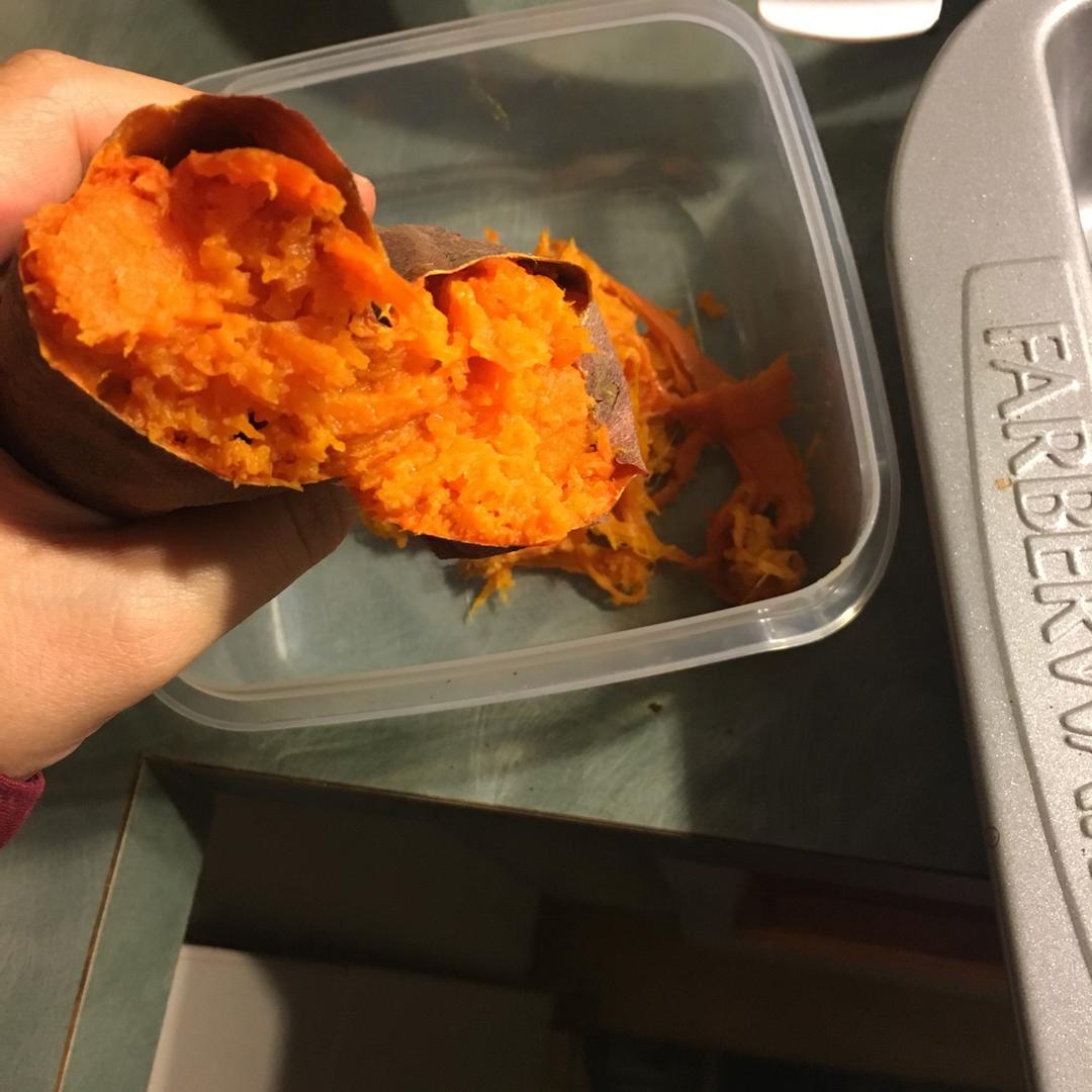 【烤箱版烤红薯】