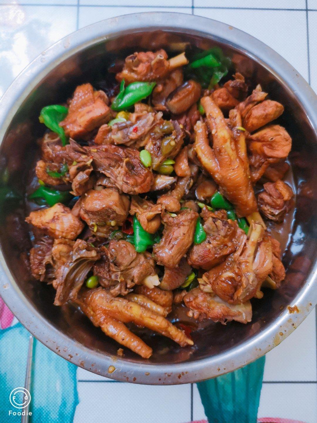 毛豆烧鸡