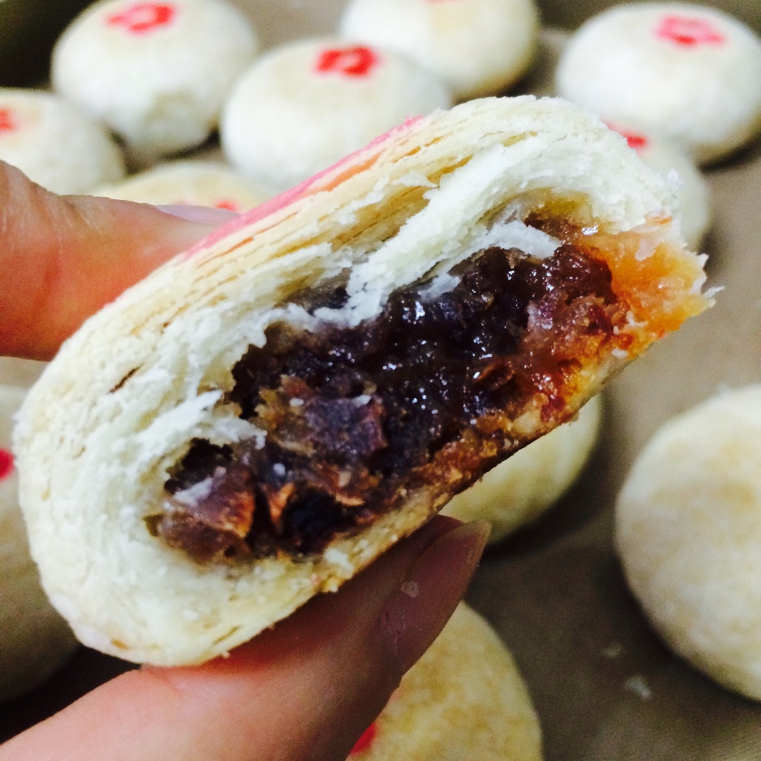 白酥皮云腿月饼