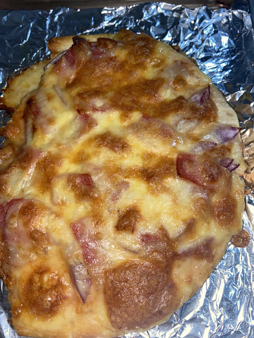 儿童版培根披萨