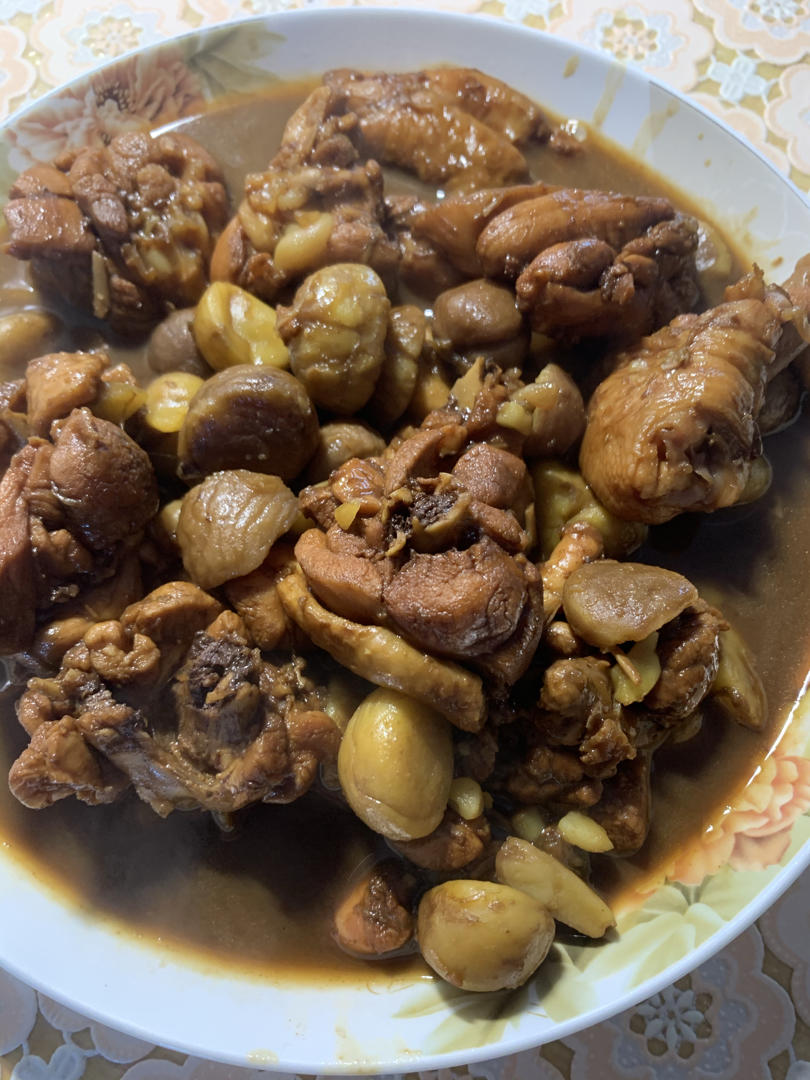 【栗子烧鸡】鸡肉都给你吃，栗子归我~
