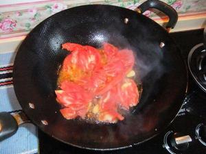 茄汁海米冬瓜土豆片儿素熬菜的做法 步骤3