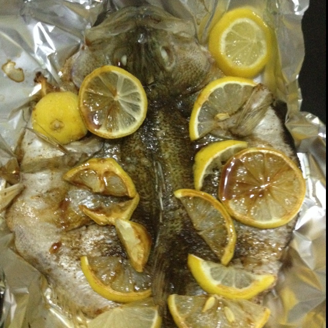 柠檬烤鲈鱼