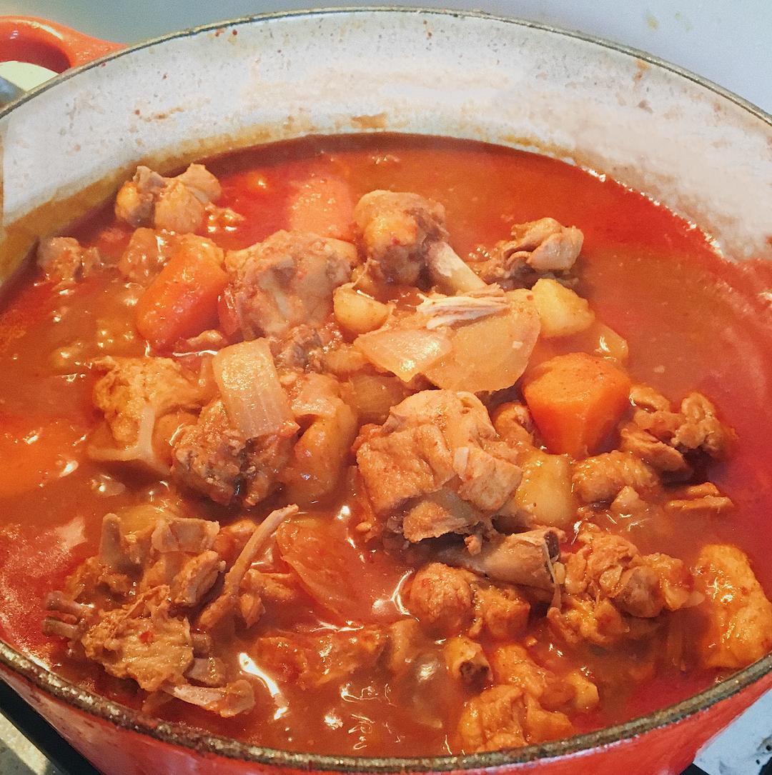太容易太满足！【三时三餐】Echef的韩式辣炖鸡块 닭볶음탕