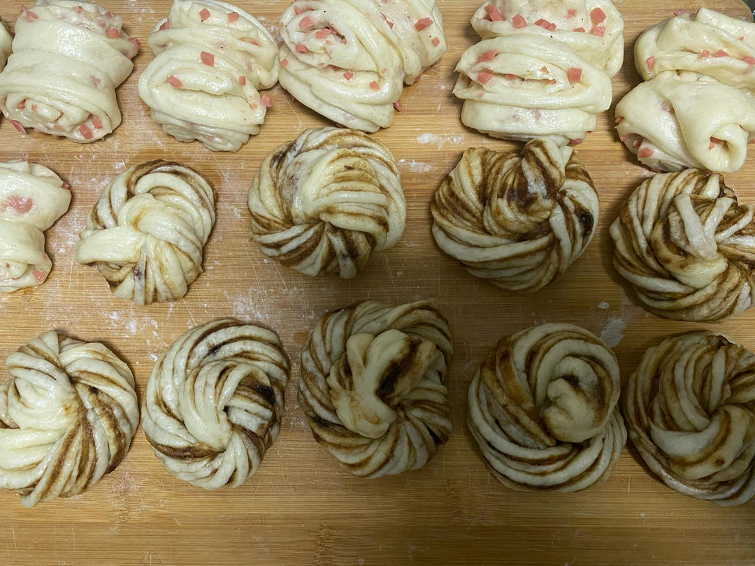 芝麻酱红糖花卷