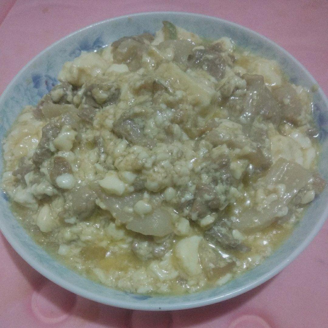 懒人煮法-瘦肉炒油豆腐