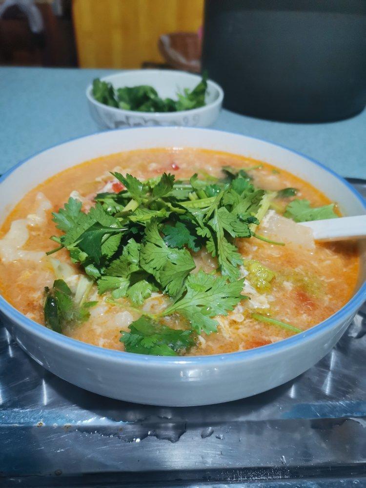 超级好喝的暖胃疙瘩汤