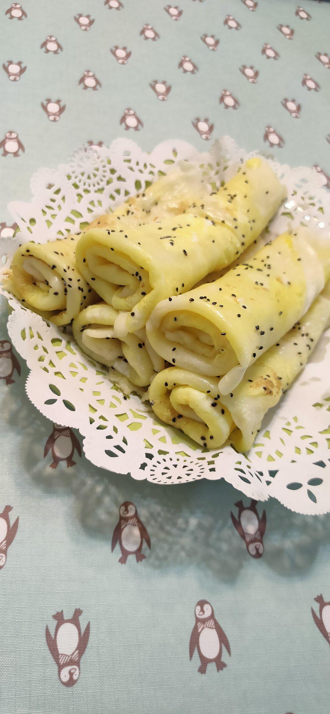 开学营养早餐鸡蛋饼 快手面食 柔软劲道 手不沾面 附细节视频详解