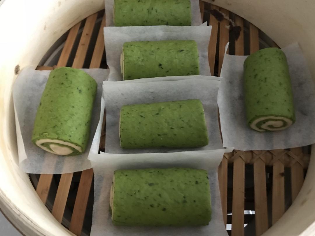 可可双色馒头