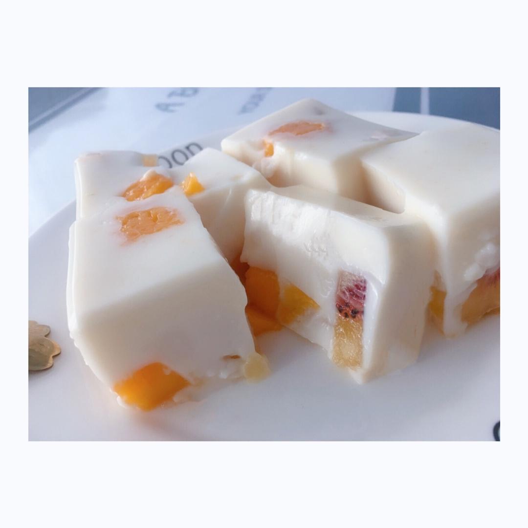 芒果牛奶布丁（吉利丁片版）