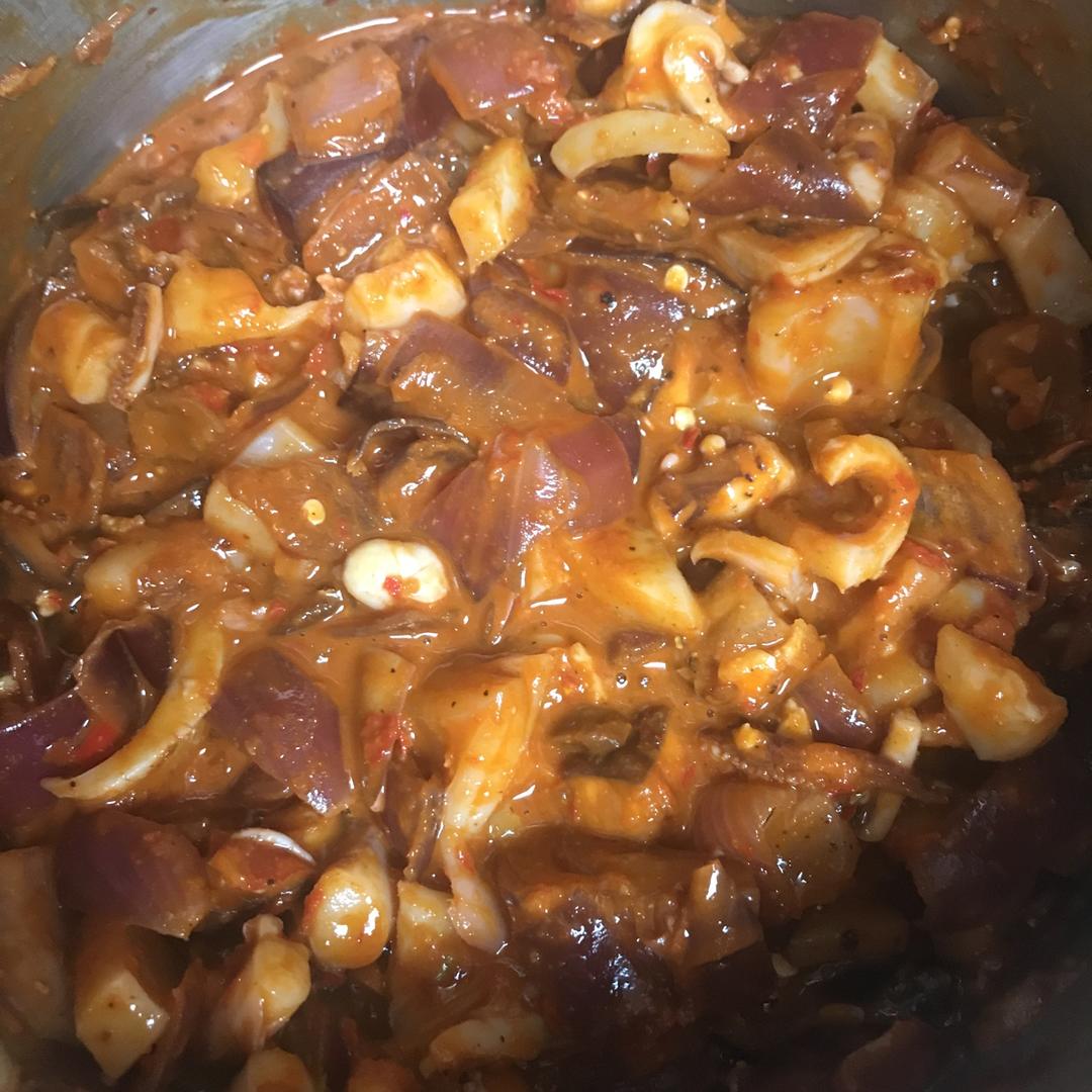 香辣鱿鱼馅饼