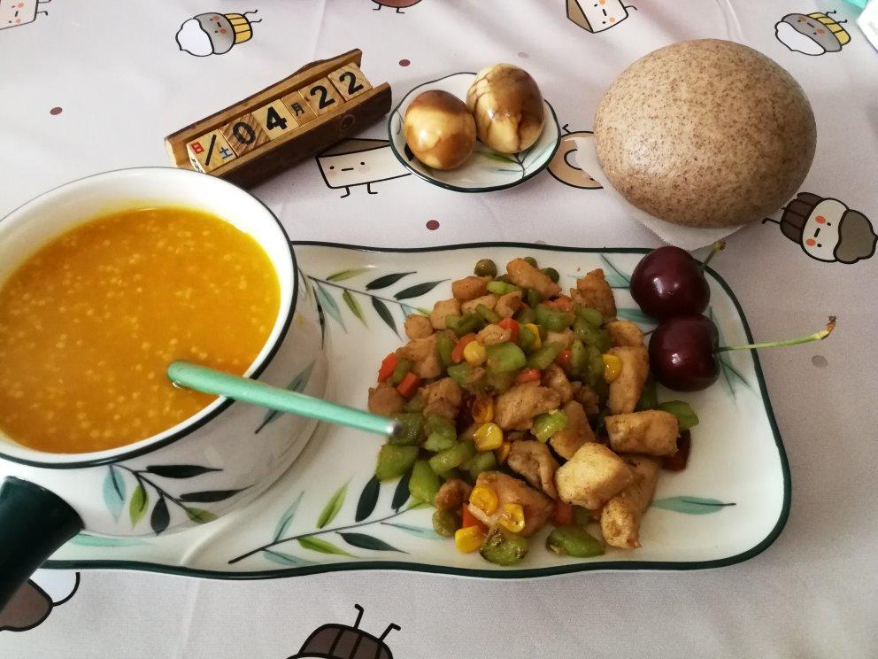 奶香黑麦炝面馒头