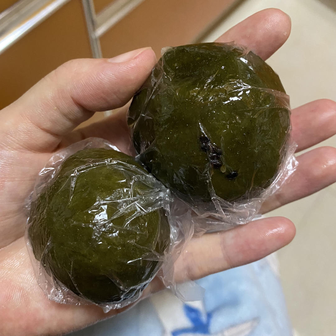 网红艾草青团，豆沙馅（Q弹不塌陷）